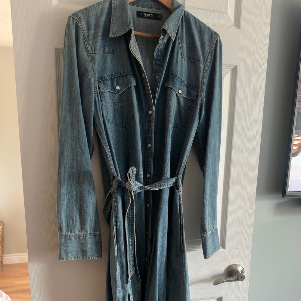 Ralph Lauren denim shirt dress New without tags
